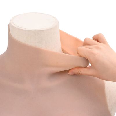 vidaXL Silicone Breastplate Natural C Cup