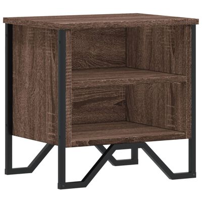 vidaXL Bedside Cabinet Brown Oak 40x30x40 cm Engineered Wood