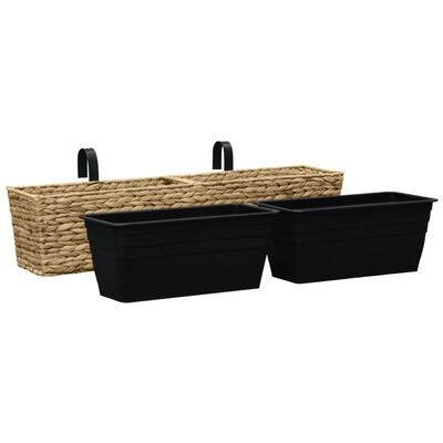 vidaXL Planters 2 pcs Water Hyacinth