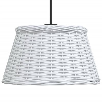 vidaXL Ceiling Lamp Shade White Ø50x30 cm Wicker