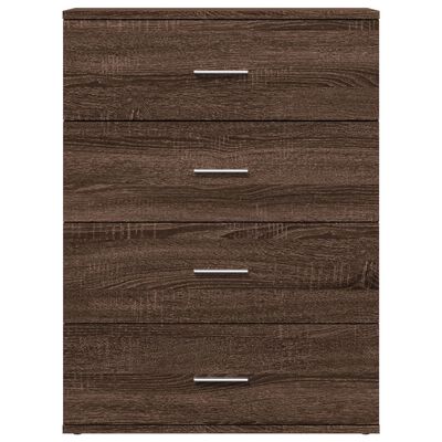 vidaXL Sideboards 2 pcs Brown Oak 60x39x80 cm Engineered Wood