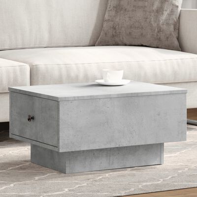 vidaXL Coffee Table Concrete Grey 60x45x31 cm Engineered Wood