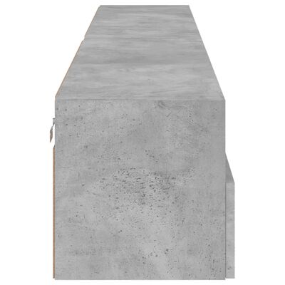 vidaXL TV Wall Cabinets 2 pcs Concrete Grey 100x30x30 cm Engineered Wood