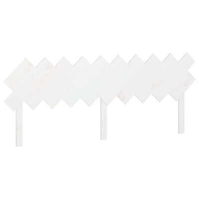 vidaXL Bed Headboard White 196x3x80.5 cm Solid Wood Pine