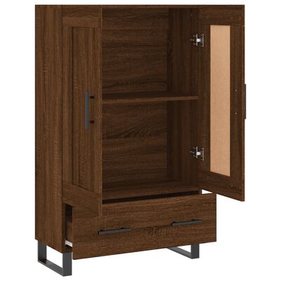 vidaXL Highboard Brown Oak 69.5x31x115 cm Engineered Wood