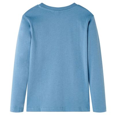 Kids' T-shirt with Long Sleeves Medium Blue 128