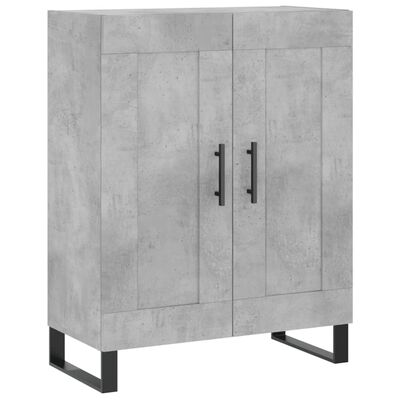 vidaXL Highboard Concrete Grey 69.5x34x180 cm Engineered Wood