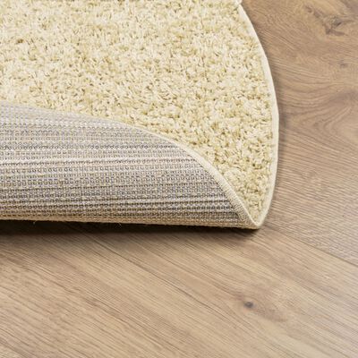 vidaXL Shaggy Rug PAMPLONA High Pile Modern Gold Ø 100 cm