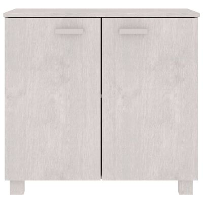 vidaXL Sideboard HAMAR White 85x35x80 cm Solid Wood Pine