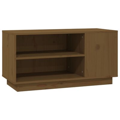 vidaXL TV Cabinet Honey Brown 80x35x40.5 cm Solid Wood Pine