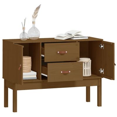 vidaXL Sideboard Honey Brown 110x40x78 cm Solid Wood Pine