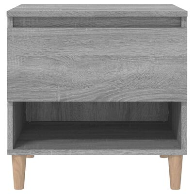 vidaXL Bedside Table Grey Sonoma 50x46x50 Engineered Wood