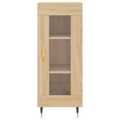 vidaXL Highboard Sonoma Oak 34.5x34x180 cm Engineered Wood