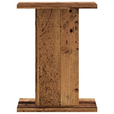 vidaXL Speaker Stands 2 pcs Old Wood 30x30x40 cm Engineered Wood