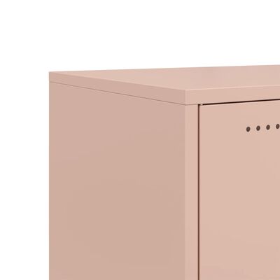 vidaXL TV Cabinet Pink 100.5x39x43.5 cm Steel