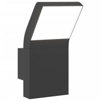 vidaXL Outdoor LED Wall Light Black Die-cast Aluminium