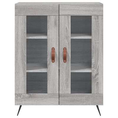 vidaXL Sideboard Grey Sonoma 69.5x34x90 cm Engineered Wood