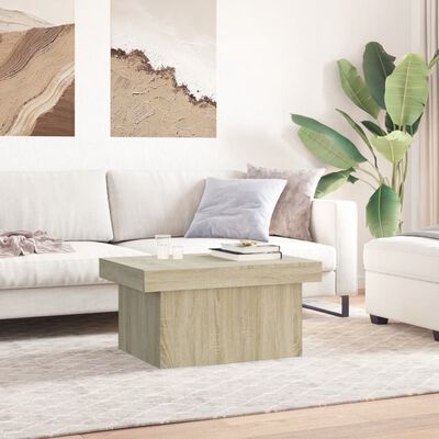 vidaXL Coffee Table Sonoma Oak 100x55x40 cm Engineered Wood