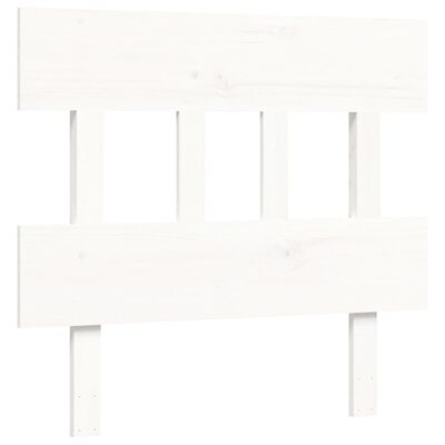 vidaXL Bed Frame without Mattress White 90x200 cm Solid Wood Pine