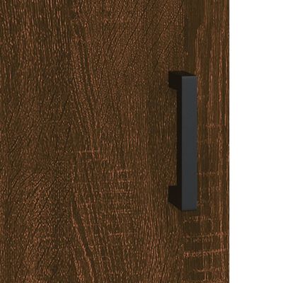 vidaXL Wall Mounted Cabinet Brown Oak 69.5x34x90 cm