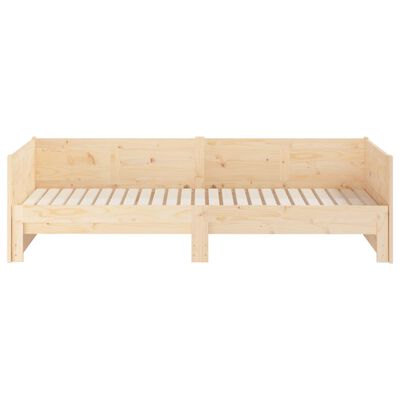 vidaXL Pull-out Day Bed without Mattress Solid Wood Pine 2x(80x200) cm