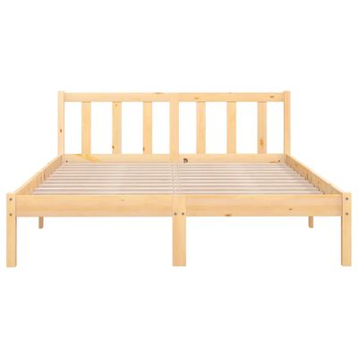 vidaXL Bed Frame without Mattress Solid Wood 120x200 cm