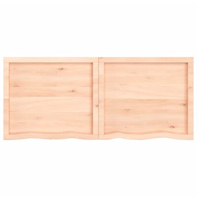 vidaXL Bathroom Countertop 140x60x(2-4) cm Untreated Solid Wood