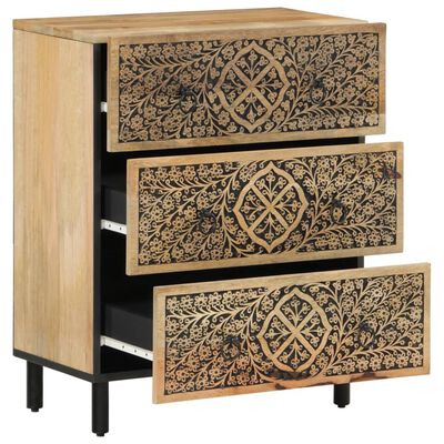 vidaXL Side Cabinets 2 pcs 60x33x75 cm Solid Wood Mango