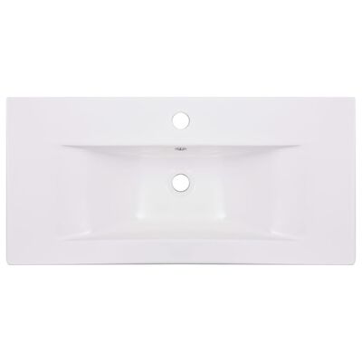 vidaXL Sink Cabinet with Built-in Basin White Engineered Wood