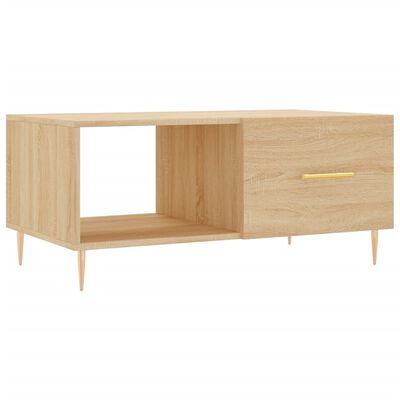 vidaXL Coffee Table Sonoma Oak 90x50x40 cm Engineered Wood