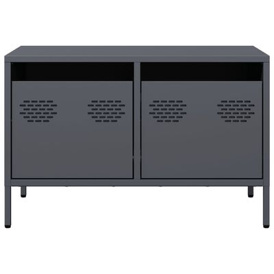 vidaXL TV Cabinet Anthracite 68x39x43.5 cm Cold-rolled Steel