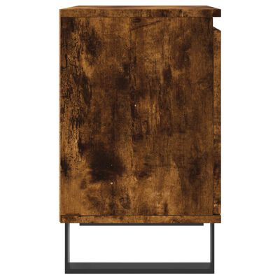 vidaXL Bedside Cabinets 2 pcs Smoked Oak 40x30x50 cm Engineered Wood