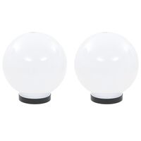 vidaXL LED Bowl Lamps 2 pcs Spherical 20 cm PMMA