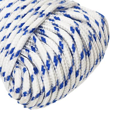 vidaXL Boat Rope White 4 mm 500 m Polypropylene