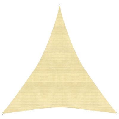 vidaXL Sunshade Sail 160 g/m² Beige 5x6x6 m HDPE