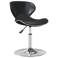 vidaXL Bar Stool Black Faux Leather