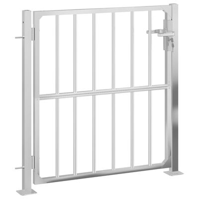 vidaXL Garden Gate 100x100 cm Stainless Steel