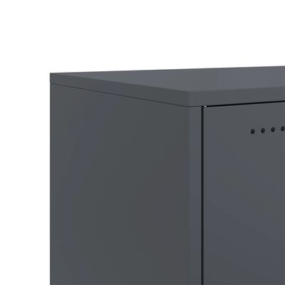 vidaXL TV Cabinet Anthracite 100.5x39x43.5 cm Steel