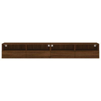 vidaXL TV Wall Cabinets 2 pcs Brown Oak 100x30x30 cm Engineered Wood