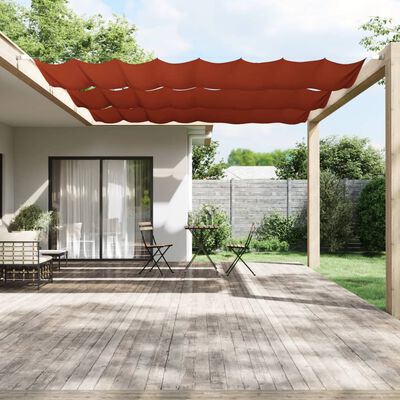 vidaXL Vertical Awning Terracotta 140x800 cm Oxford Fabric