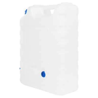 vidaXL Water Container with Tap Transparent 20 L Plastic