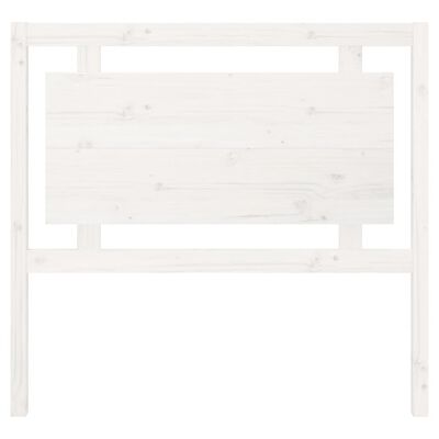 vidaXL Bed Headboard White 105.5x4x100 cm Solid Pine Wood