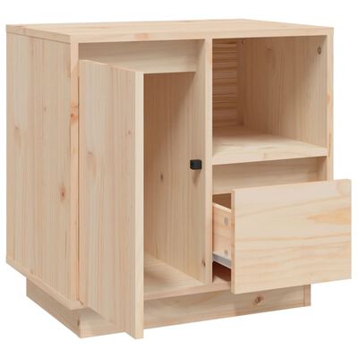 vidaXL Bedside Cabinet 50x34x50 cm Solid Wood Pine