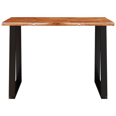 vidaXL Dining Table with Live Edge 110x70x75 cm Solid Wood Acacia