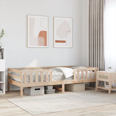 vidaXL Bed Frame 100x200 cm Solid Wood Pine