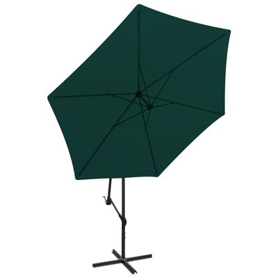 vidaXL Cantilever Garden Parasol 3 m Green