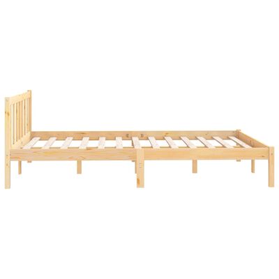 vidaXL Bed Frame without Mattress Solid Wood Small Double