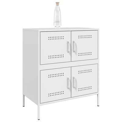 vidaXL Sideboard White 68x39x79 cm Steel