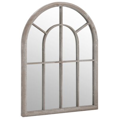 vidaXL Garden Mirror Sand 60x45 cm Iron for Outdoor Use