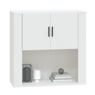 vidaXL Wall Cabinet White 80x33x80 cm Engineered Wood